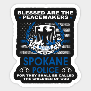 Spokane Police  – Blessed Are The PeaceMakers Sticker